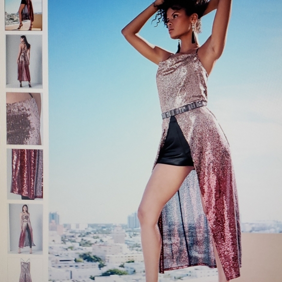 VENUS | Dresses | Ombre Sequin Maxi Top | Poshmark